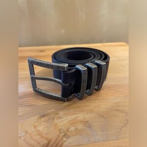 Lucky Brand Black Leather Belt | size S